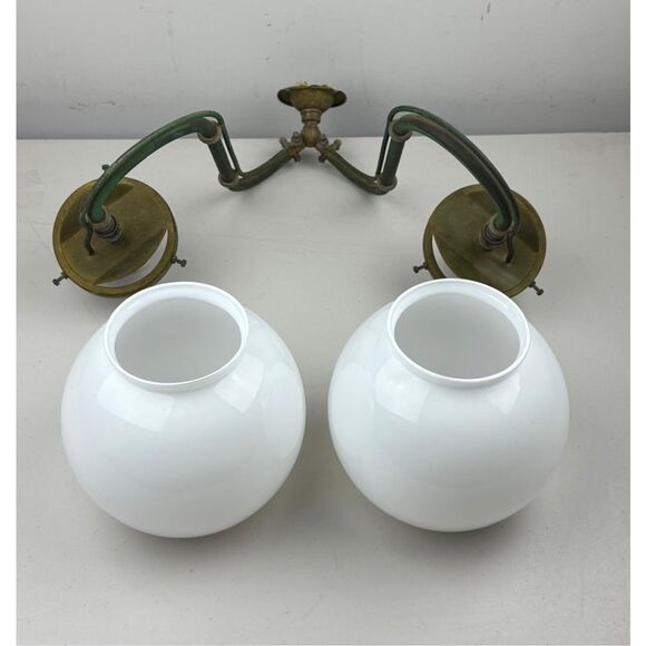 Antique Sugg Gas Lighting Copper Double Arm Wall Sconce Victorian Era London - Picture 11 of 15